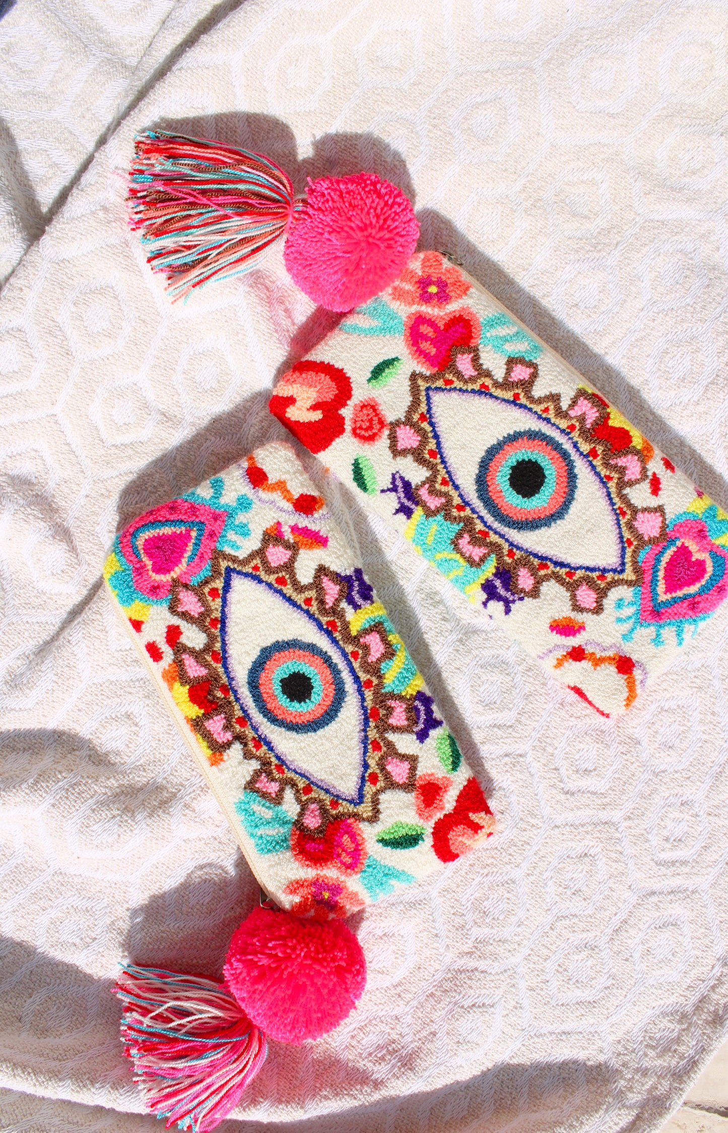 Aurora Wayuu Fuzzy Clutch