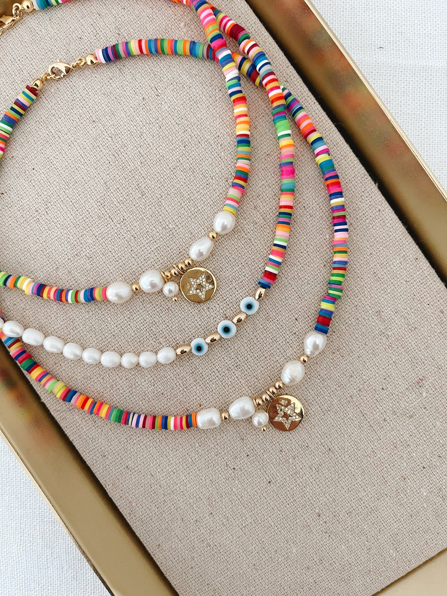Indah Beaded Pearl Necklace