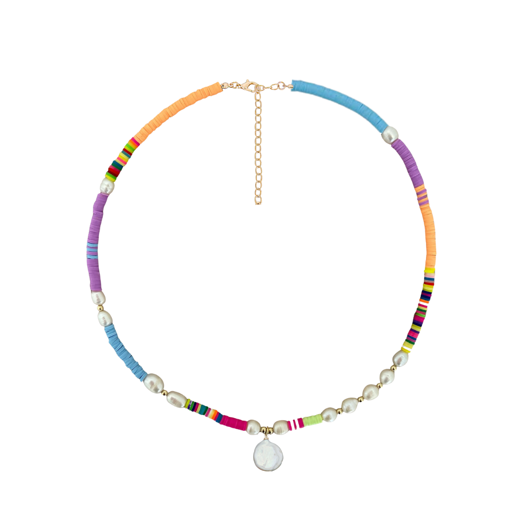 Abacos Beaded Pearl Necklace