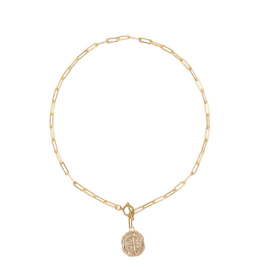gold coin necklace 