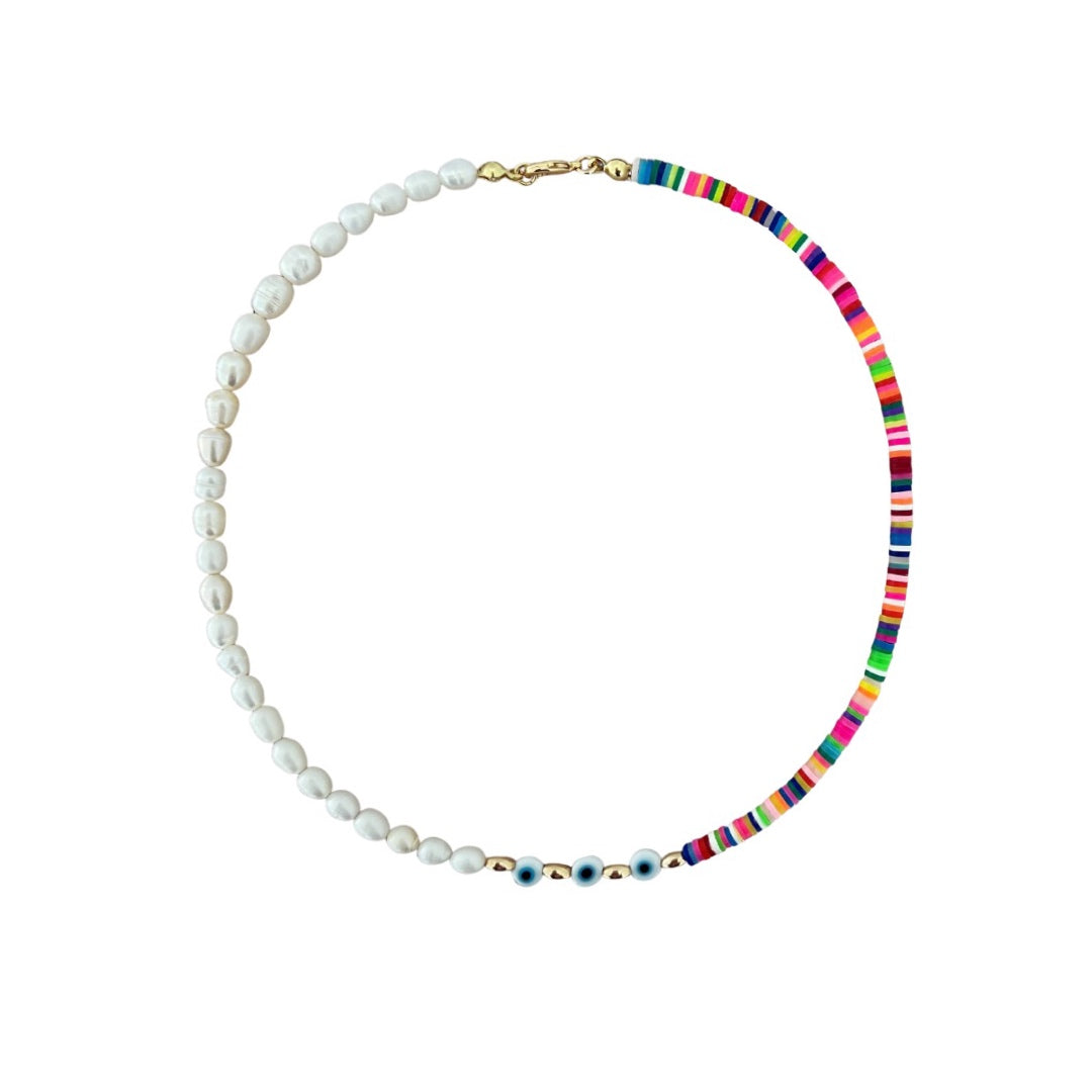 Indah Beaded Pearl Necklace
