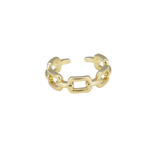gold chainlink ring 