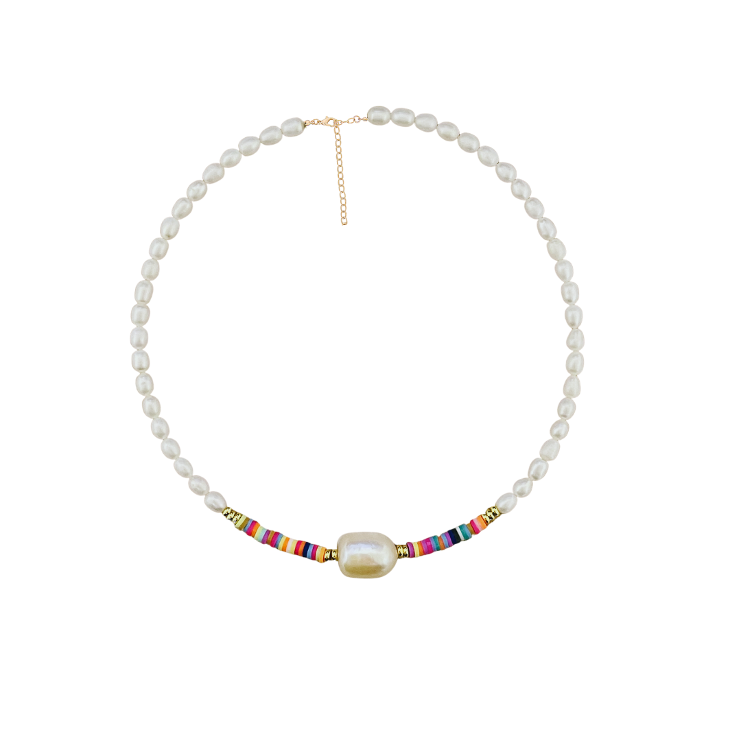 colorful pearl necklace 