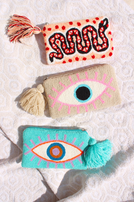 Cielo Wayuu Fuzzy Clutch