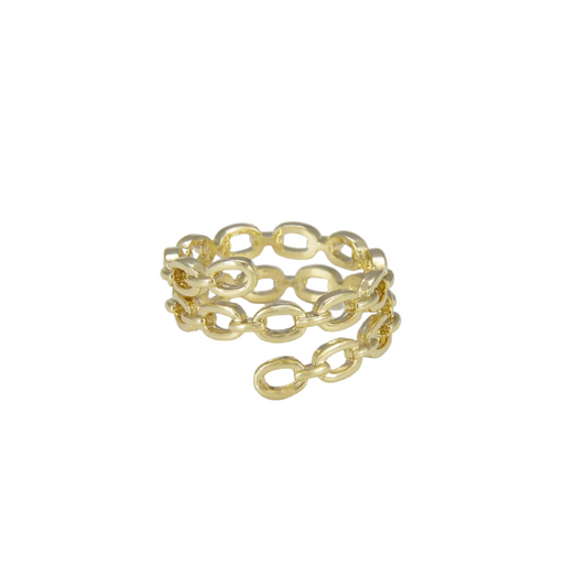 gold minimalistic ring 